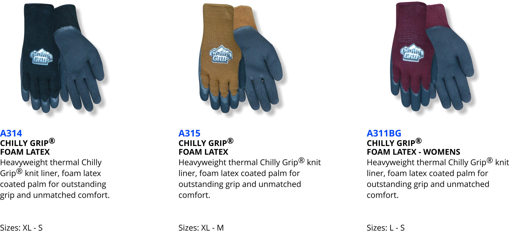 Red Steer® Chilly Grip® Gray, Water Resistant, Palm Coated Glove : Palm  Coated Gloves