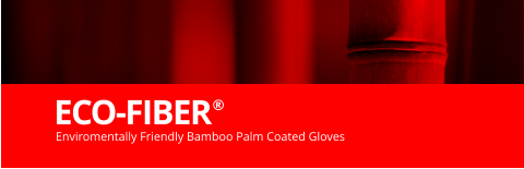Enviromentally Friendly Bamboo Palm Coated Gloves  ECO-FIBER